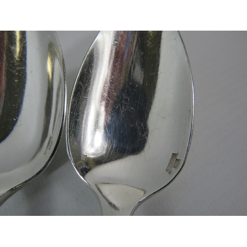 163 - 10 French Argental 60g silver plated dessert spoons.