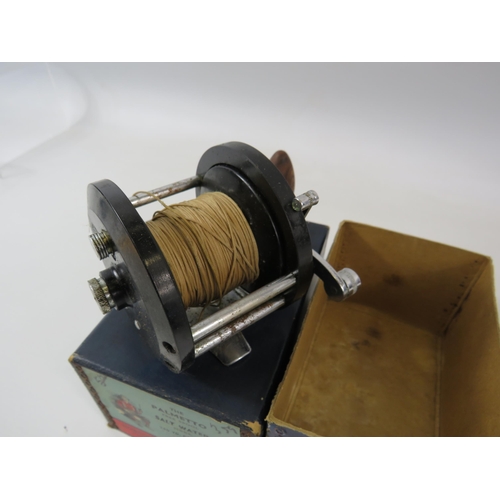 188 - Horrocks and Ibbotson vintage salt water fishing reel, with original box.