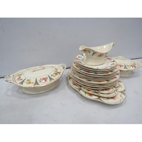 851 - J&G Meakin Dinnerware in the Chelsea period pattern, 22 pieces in total.