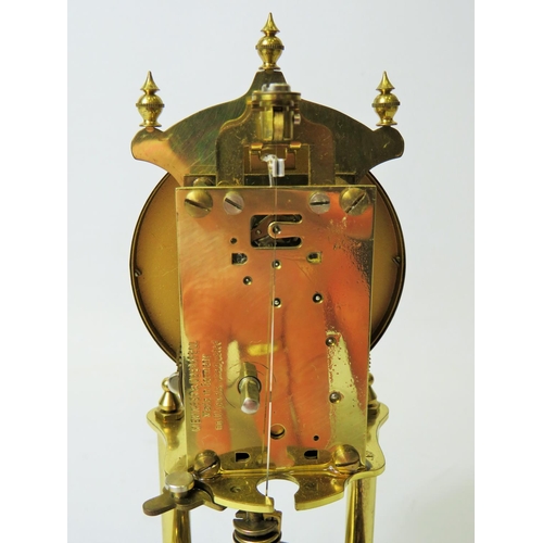 50 - West German Made Kundo Brass based Anniversary Clock. Non runner for spares or repairs . Adustable h... 