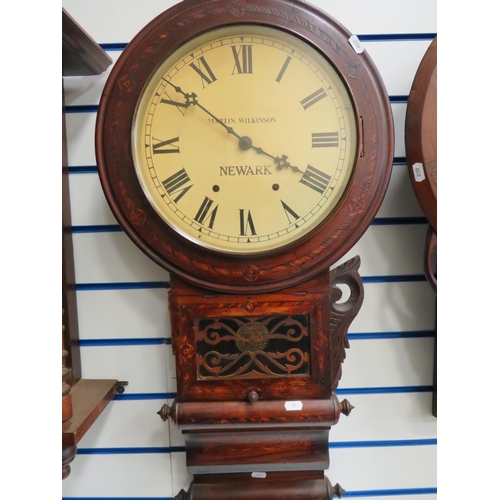 71 - Two Oak Cased Wall clocks, one intermittent runner , Martin Wilkinson of Worksop plus one other for ... 