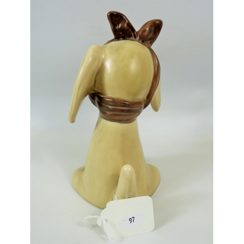 97 - Sylvac Toothache Dog number 2455 in excellent condition. Measures approx 8.5 inches tall.