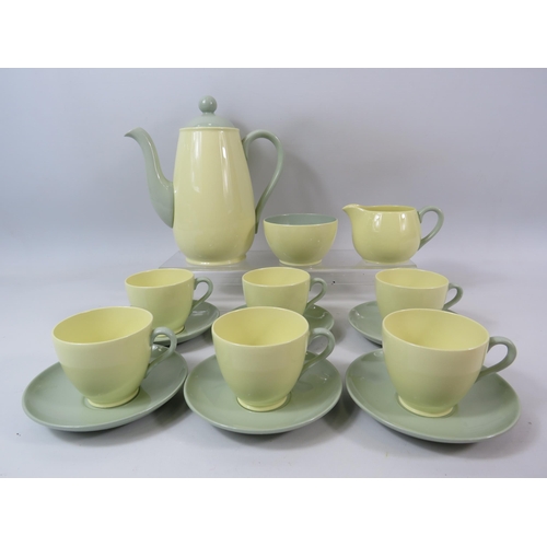 316 - Spode Meadow sweet twin tone coffee set.