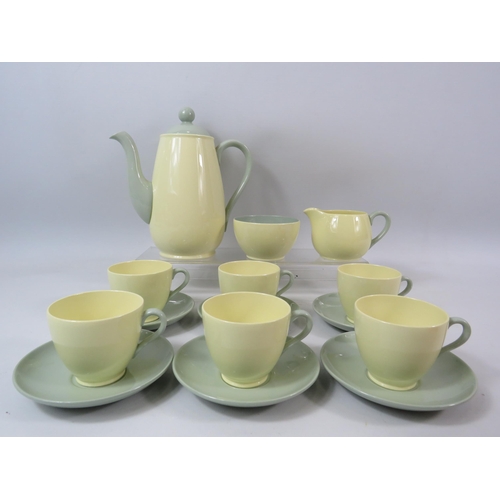 316 - Spode Meadow sweet twin tone coffee set.