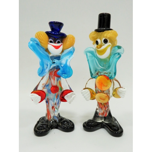 289 - Pair of Murano Clowns, both in good order. Each approx 9 inches tall. See photos.