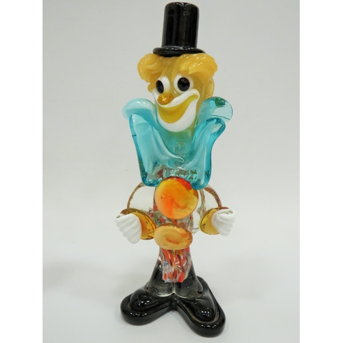 289 - Pair of Murano Clowns, both in good order. Each approx 9 inches tall. See photos.