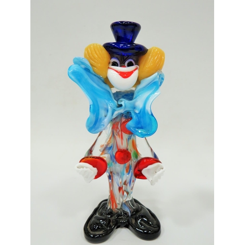 289 - Pair of Murano Clowns, both in good order. Each approx 9 inches tall. See photos.