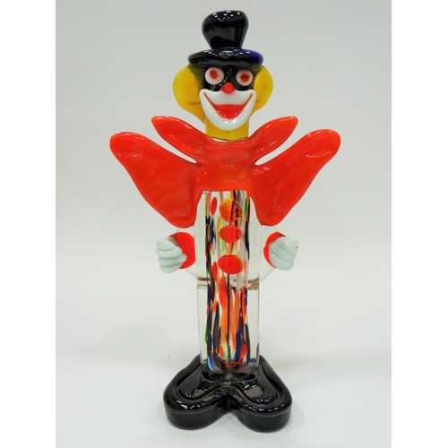 291 - Large Murano Clown in good order which measures approx 11 inches tall.  See photos.