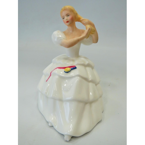 297 - Small Royal Doulton Figurine  HN2710 measures just 6 inches tall. See photos.