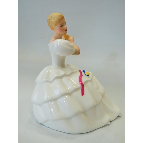 297 - Small Royal Doulton Figurine  HN2710 measures just 6 inches tall. See photos.