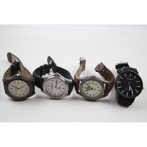 202 - Assorted Men's WRISTWATCHES Quartz WORKING Inc. TIMEX Etc. x 4  2112222