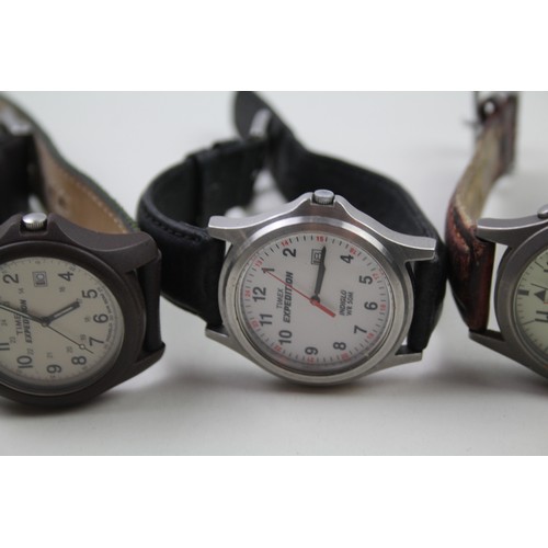 202 - Assorted Men's WRISTWATCHES Quartz WORKING Inc. TIMEX Etc. x 4  2112222