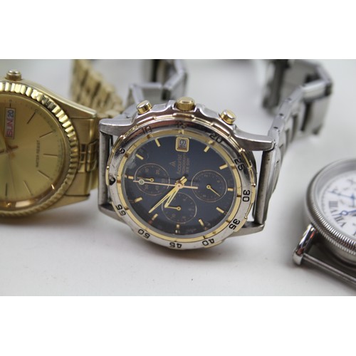 204 - Assorted Men's WRISTWATCHES Quartz WORKING Inc. CARAVELLE Etc. x 4    2112233