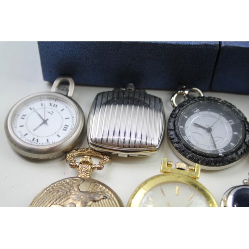 210 - Job Lot Men's Collectors POCKET WATCHES Quartz Untested Assorted Themes x 12    2141787