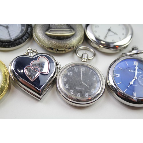 210 - Job Lot Men's Collectors POCKET WATCHES Quartz Untested Assorted Themes x 12    2141787