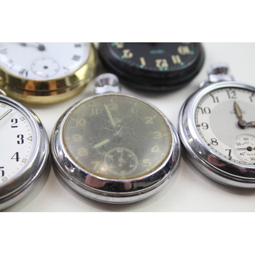 213 - SMITHS Gents Vintage Assorted POCKET WATCHES Hand-wind Spares & Repairs x 6     2141706