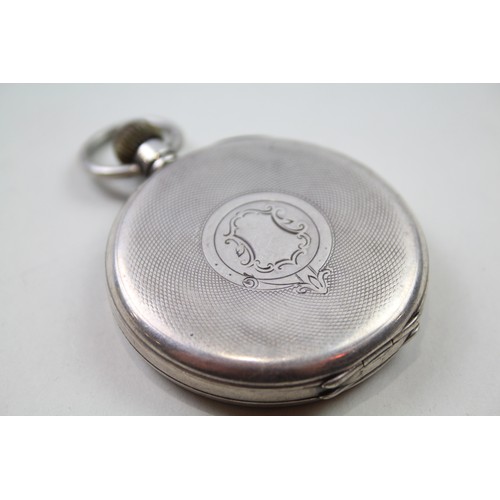 216 - STERLING SILVER Men's Vintage POCKET WATCH Hand-Wind WORKING     2111481