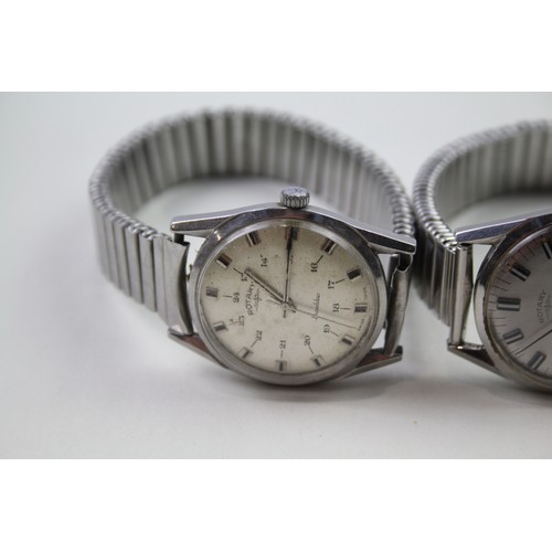 222 - ROTARY Men's Vintage WRISTWATCHES Hand-wind WORKING x 2     2112356