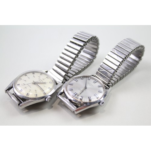 222 - ROTARY Men's Vintage WRISTWATCHES Hand-wind WORKING x 2     2112356