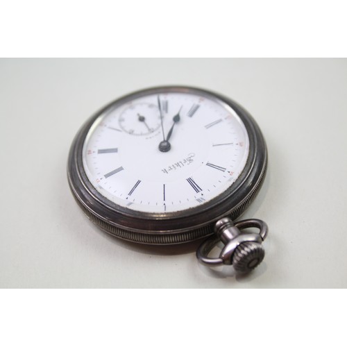 224 - SELKIRK STERLING SILVER Men's Vintage POCKET WATCH Hand-Wind WORKING     405259