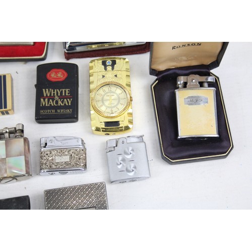 263 - Job Lot Lighters Inc. Vintage - Table - Ronson - Panther - Noble - Colibri Etc      549652