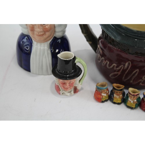 268 - Novelty Vintage Jugs, Toby Jugs Inc Royal Doulton, Beswick & Wood & Sons Etc      549748