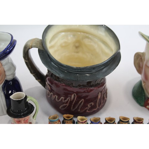 268 - Novelty Vintage Jugs, Toby Jugs Inc Royal Doulton, Beswick & Wood & Sons Etc      549748