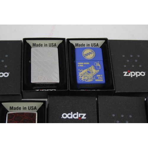 279 - 5 x Zippo Lighters Inc Fish Belly 1951 Planeta Vintage Back Stamp Florentine Etc     549325