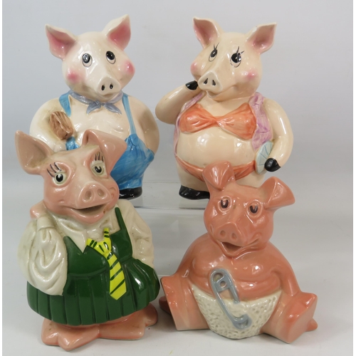 474 - 2 Natwest pig money boxes plus 2 others.