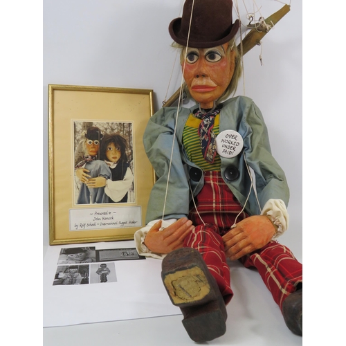 478 - Vintage handmade German Puppet used in the Punkchen Theater presented by a International Ralph Scaha... 