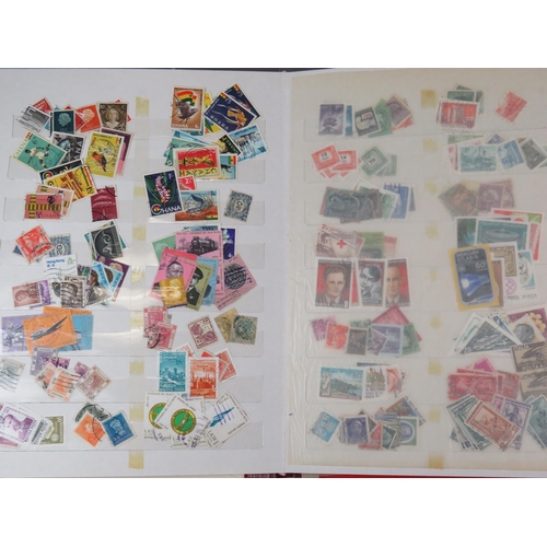 665 - Four part filled Albums of various types of stamps to include GB, King George VI , World etc. plus e... 