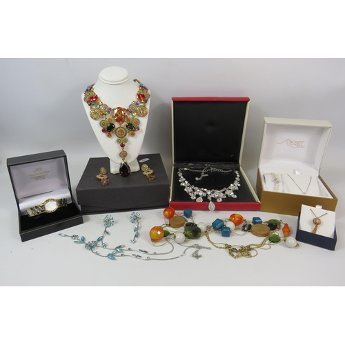 736 - Mixed costume jewellery lot includes designer names Laura Ashley, Nour, Secrets of the Sea etc