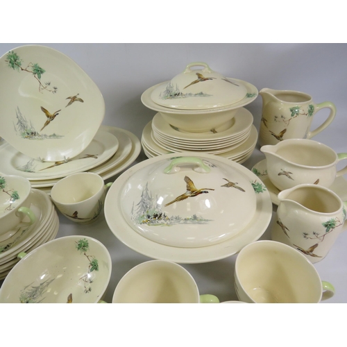 757 - 58 Pieces of Royal Doulton The Coppice pattern dinnerware.