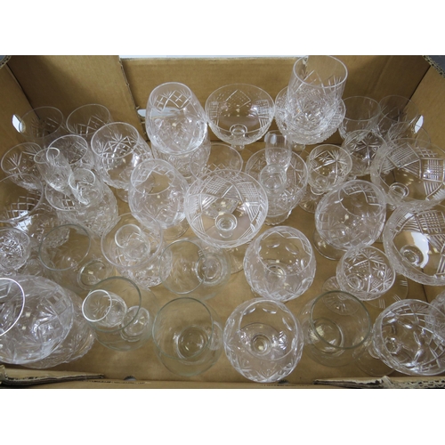 760 - Large selection of crystal glasses some are Royal Doulton.