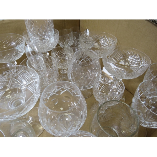 760 - Large selection of crystal glasses some are Royal Doulton.