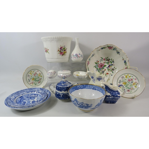 1056 - Mixed china lot to include Aynsley, Spode, Wedgwood etc.