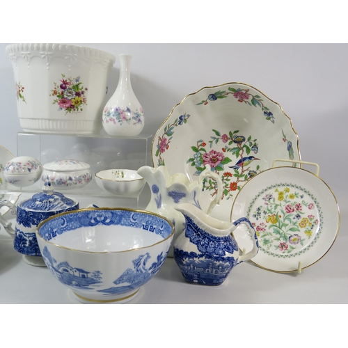 1056 - Mixed china lot to include Aynsley, Spode, Wedgwood etc.