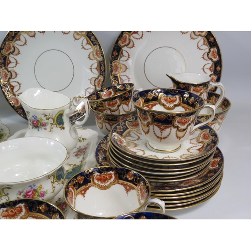 1063 - Royal Albert Berkley pattern teaset with 23 pieces plus a Vintage Royal Albert teaset with 22 pieces... 