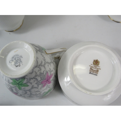 1073 - Paragon Belinda Teaset plus a Grafton china art deco part teaset.