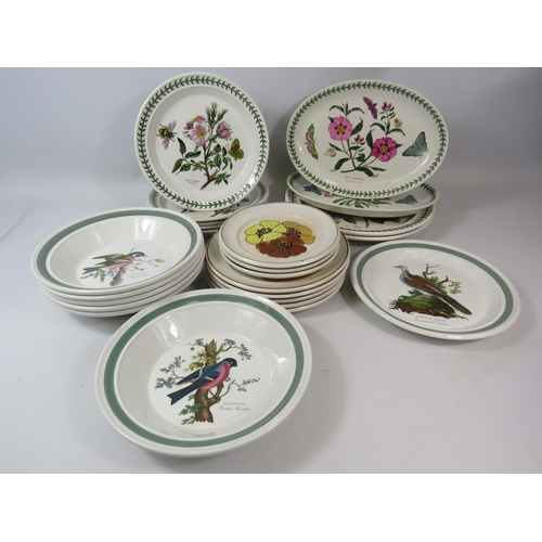 1084 - Selection of Portmeirion plates and bowls plus 8 Denby plates.