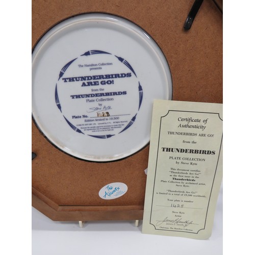 866 - Star Trek 25th Anniversary Commemorative plate with Certificate. Housed in an Octagonal glass fronte... 