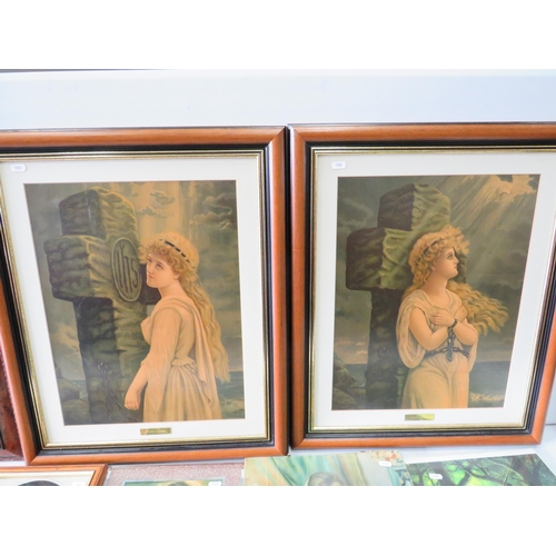 1521 - Selection of Vintage Framed Religeous prints. See photos.