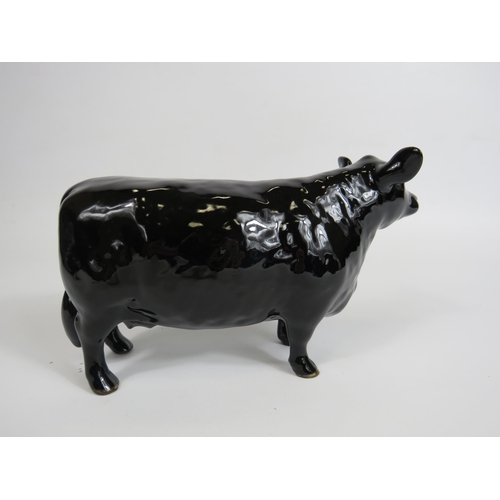 42 - Beswick Aberdeen Angus Cow figurine, 10.5cm tall & 19cm long