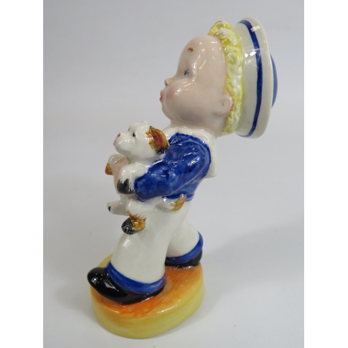 57 - Lorna Bailey boy sailor figurine No 1 of 1, 14.5cm tall.