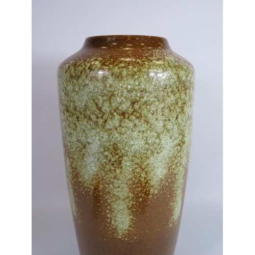 64 - Large West German floor vase, 18 inches tall.