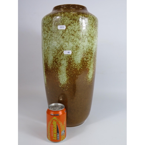 64 - Large West German floor vase, 18 inches tall.