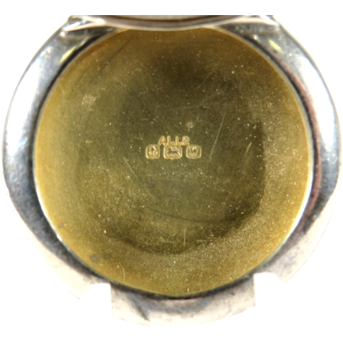 331 - Small Silver Chatalaine Compact, Hallmarked for 1921.   35mm diameter  Weight 8.8g.  See photos.