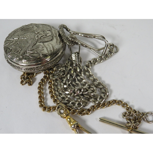 350 - 18 Jewel Sekonda Railway Pocket Watch in running order, a Evrite 17 Jewel Pocket watch in running or... 