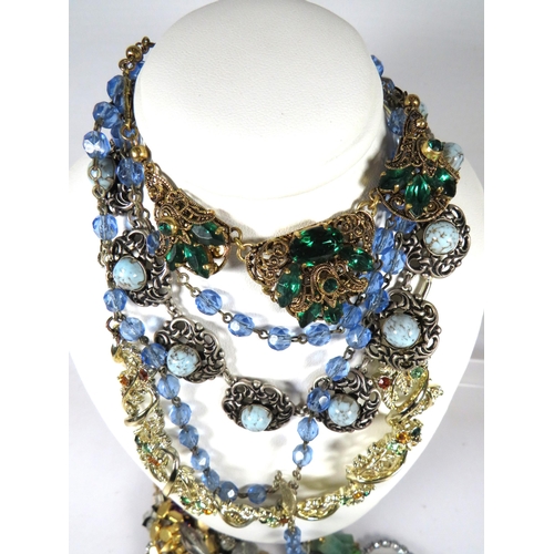 384 - Selection of good Quality Costume necklaces. See photos.