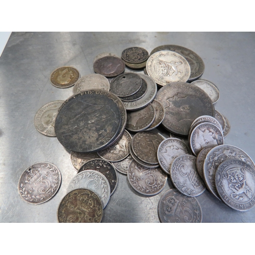 391 - Mixed  Lot to include 133.3g of pre 1920 UK coins,  188.3g of pre 1947 UK Silver Coins together with... 